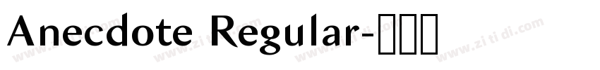Anecdote Regular字体转换